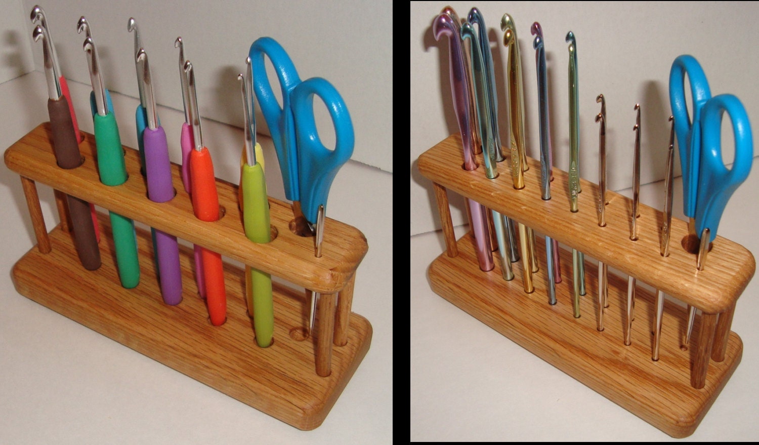 Comfort Grip or Standard Grip Crochet Hook Stand / Hook Holder