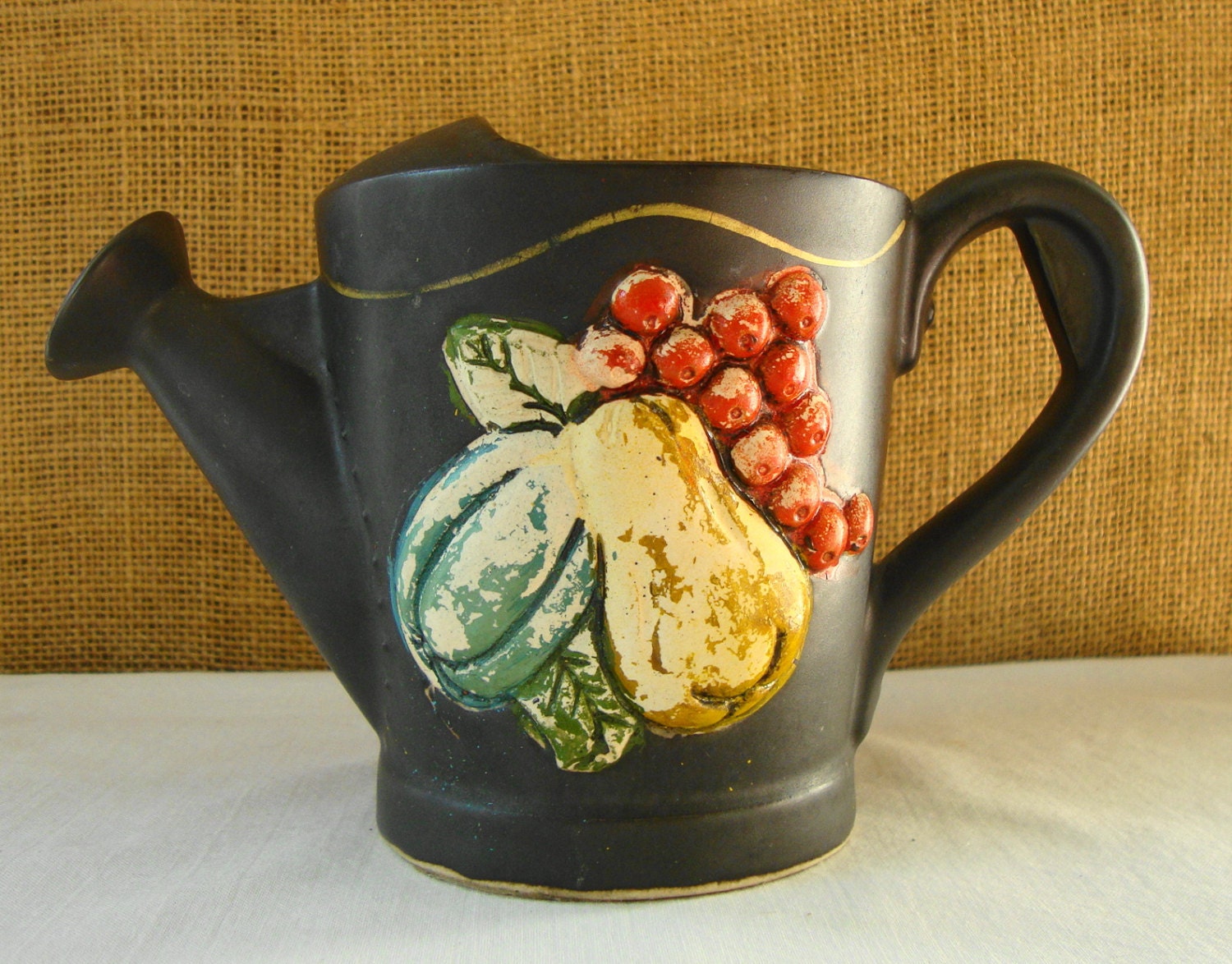VINTAGE INARCO JAPAN Ceramic Pitcher Planter Water Pitcher