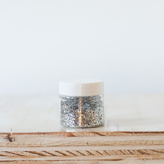 Metallic Silver Chunky Glitter - 0.5 oz