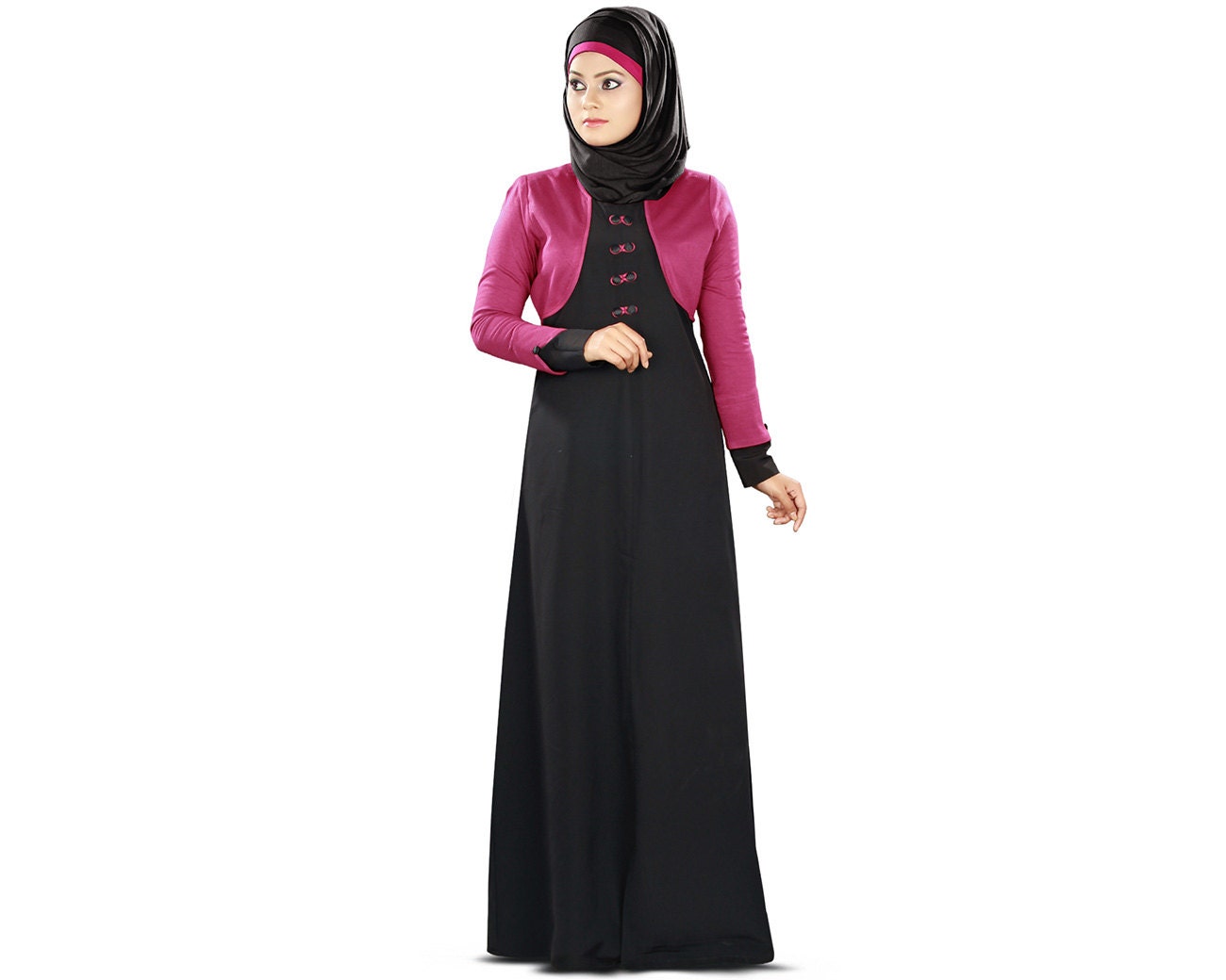 MyBatua Women's Stylish Dubai Fancy Abaya Jilbab Islamic
