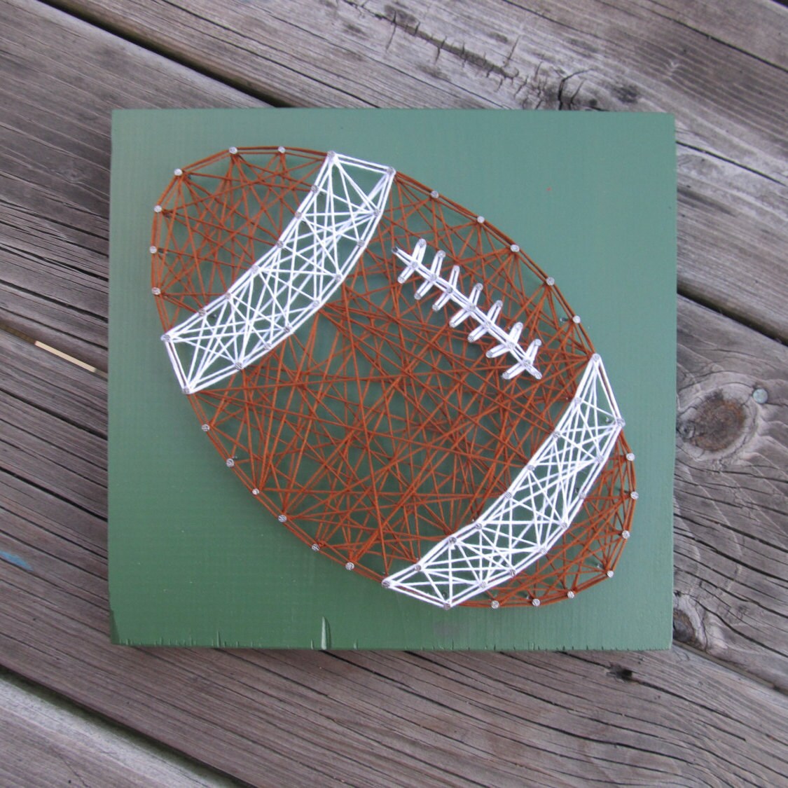 Made to Order String Art Football Sign by BlossomingBurlap on Etsy