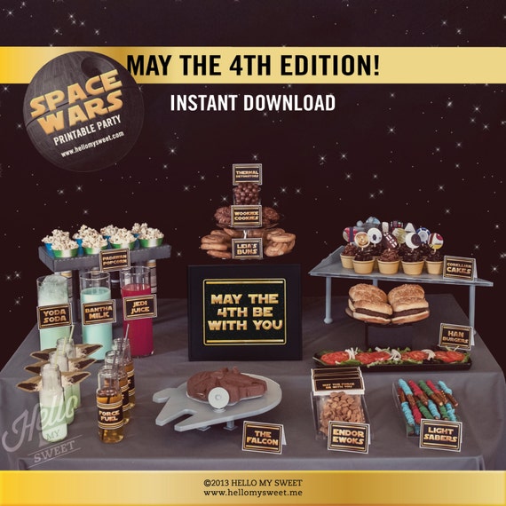 Star Wars May the 4th Be With You Party Set INSTANT DOWNLOAD