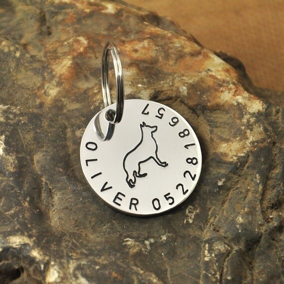 German Shepherd Dog Tag Personalized Dog Tag Dog ID Tag Custom