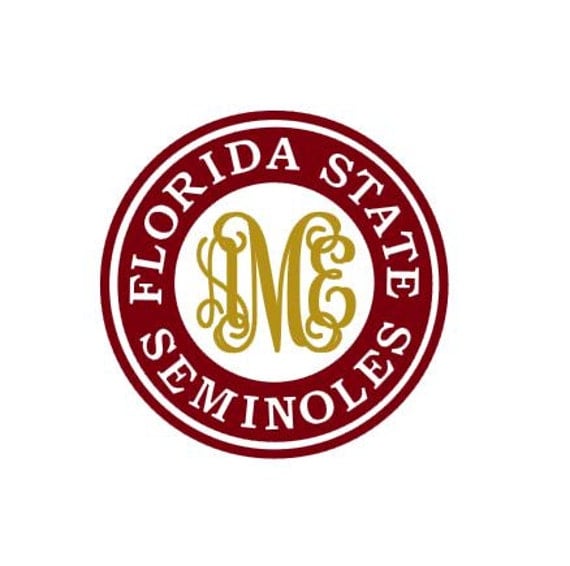 Download Florida State Seminoles Monogram instant download cut file