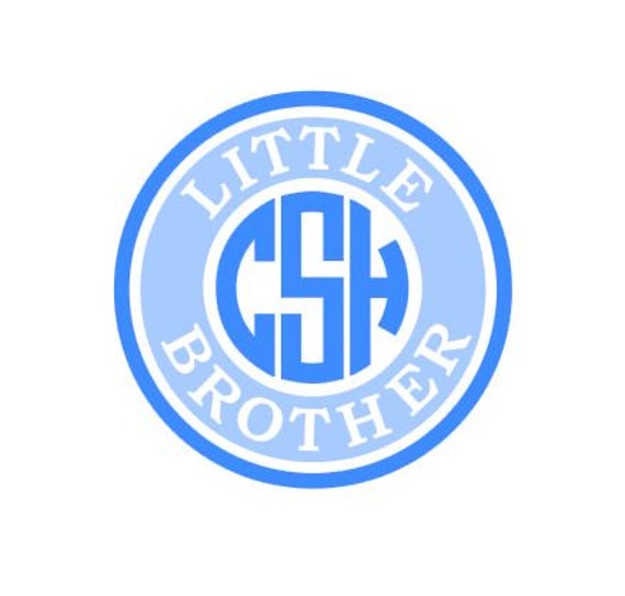 Download Little Brother Monogram instant download for cutting machines