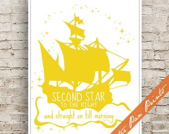 Peter Pan Neverland Inspired Quotes Set of 4 by PeterPanPrints