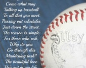 Items similar to Baseball Coach's Wife Poem Digital download 8x10 ...