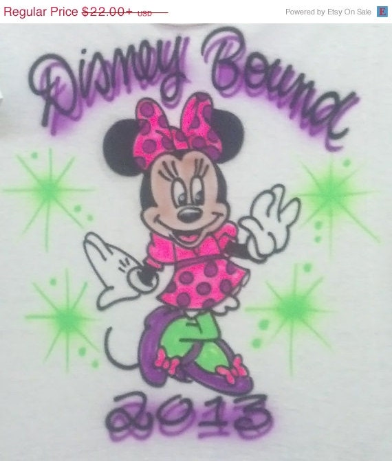 airbrush minnie mouse airbrush disney by FastNFunAirbrush on Etsy