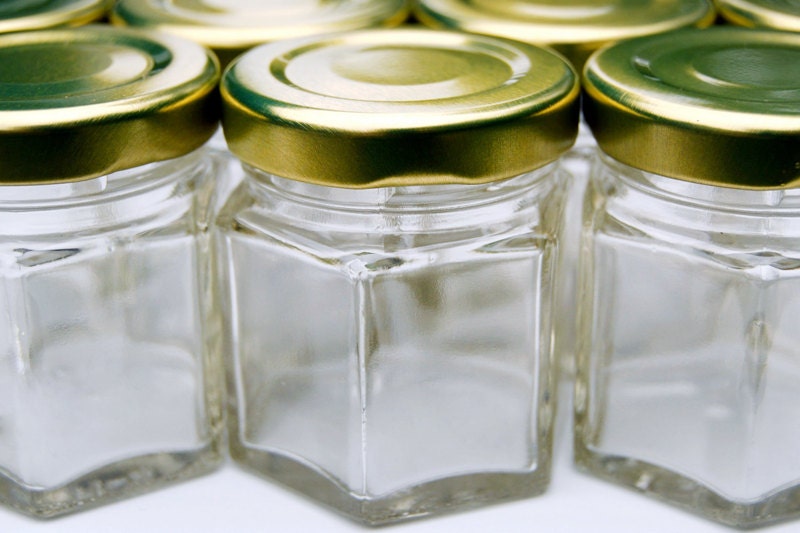 24 qty 2 oz Mini Honey Jam or Jelly jar / by PGMBottleSupply