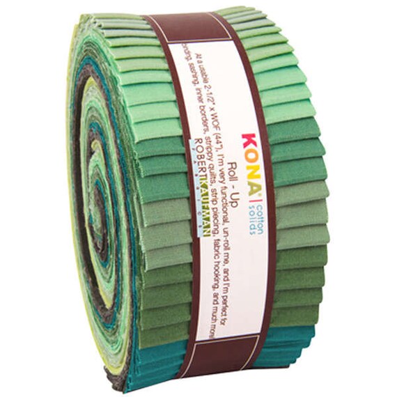 Robert Kaufman Jelly Roll Kona Cotton Solids Fabric Strips