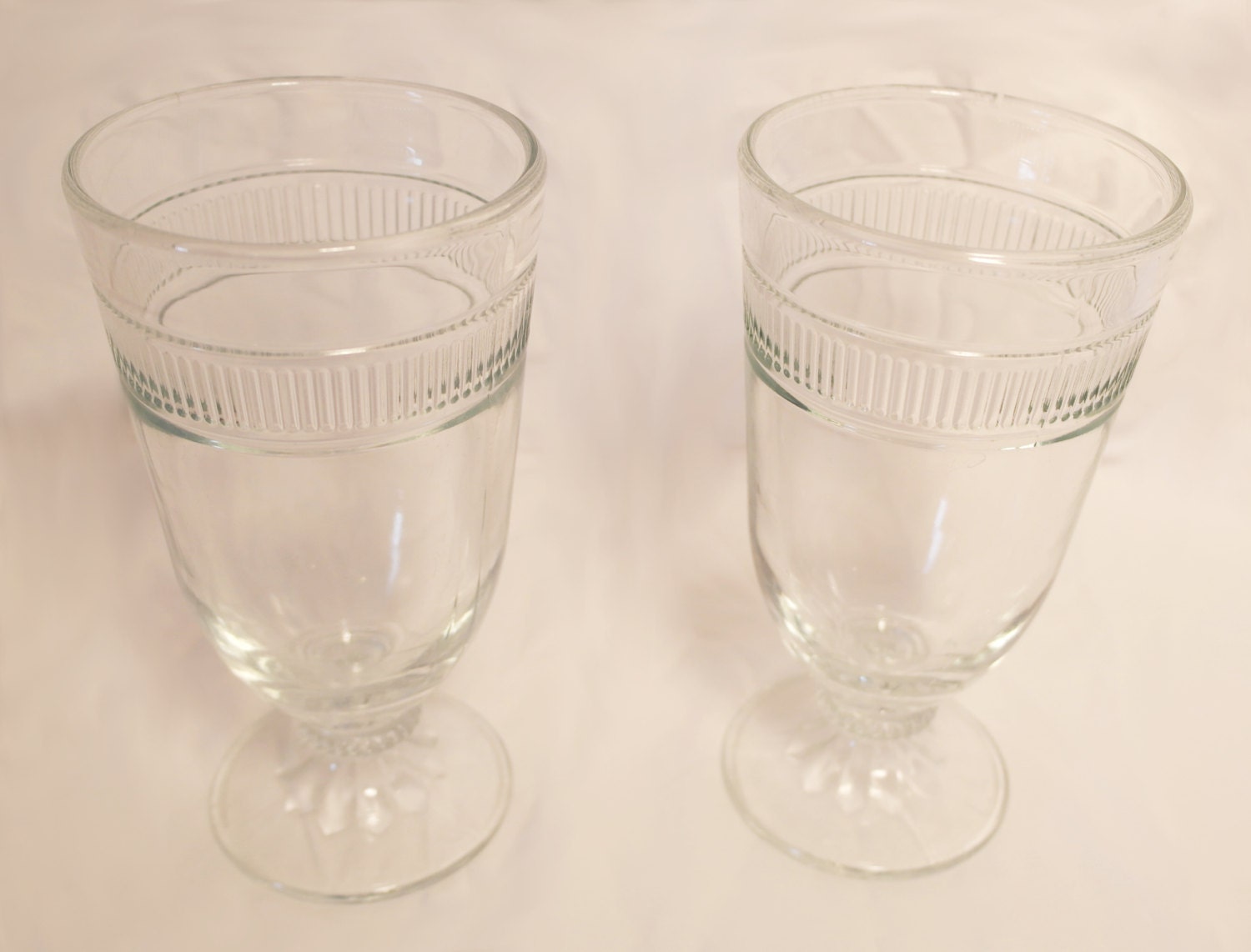 Tall Parfait Glasses Vintage Dessert Glasses by SmallTownRetro
