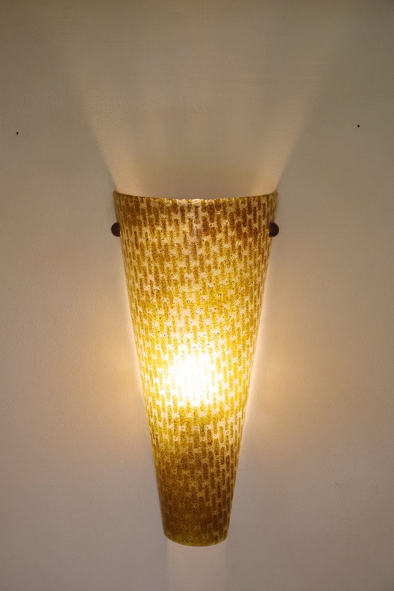 Items similar to unique wall lighting, fused glass wall art, wall lighting fixture, atmosphere ...