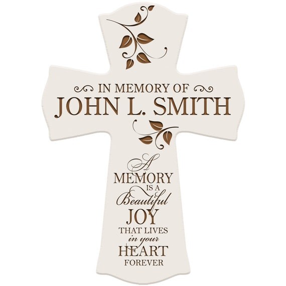 in loving memory personalized wall cross in memory of dad in loving memory personalized wall cross in memory of dad