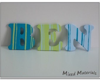 Kids wooden alphabet letters strip girl / boy