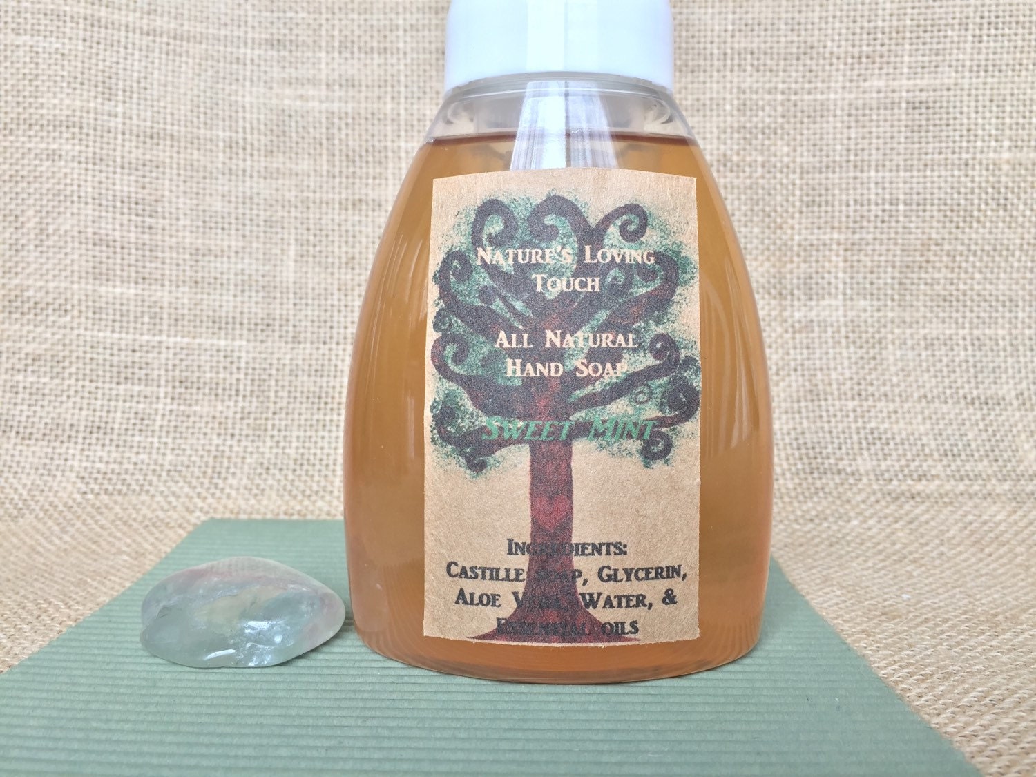 Foaming Hand Soap All Natural Vanilla and Peppermint
