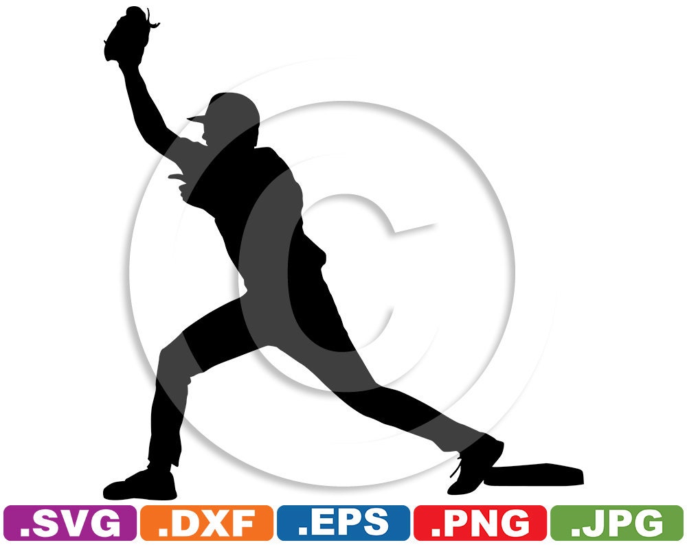 Baseball / Infielder / First Baseman Clip Art Image svg