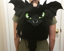 toothless plush backpack