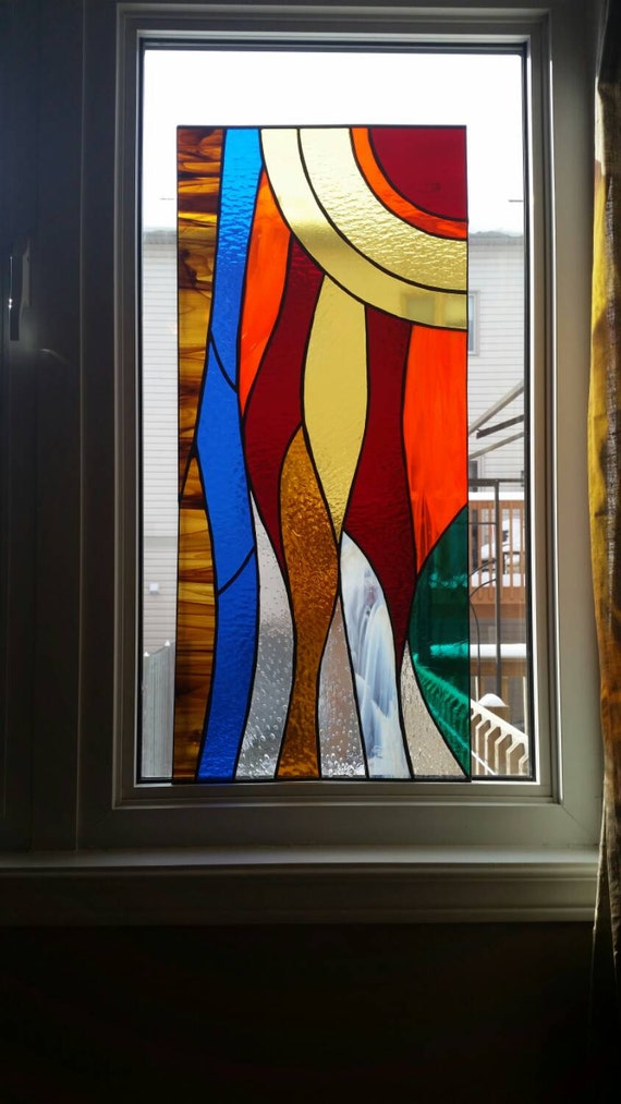 Items similar to Custom Stained Glass Window Panel on Etsy