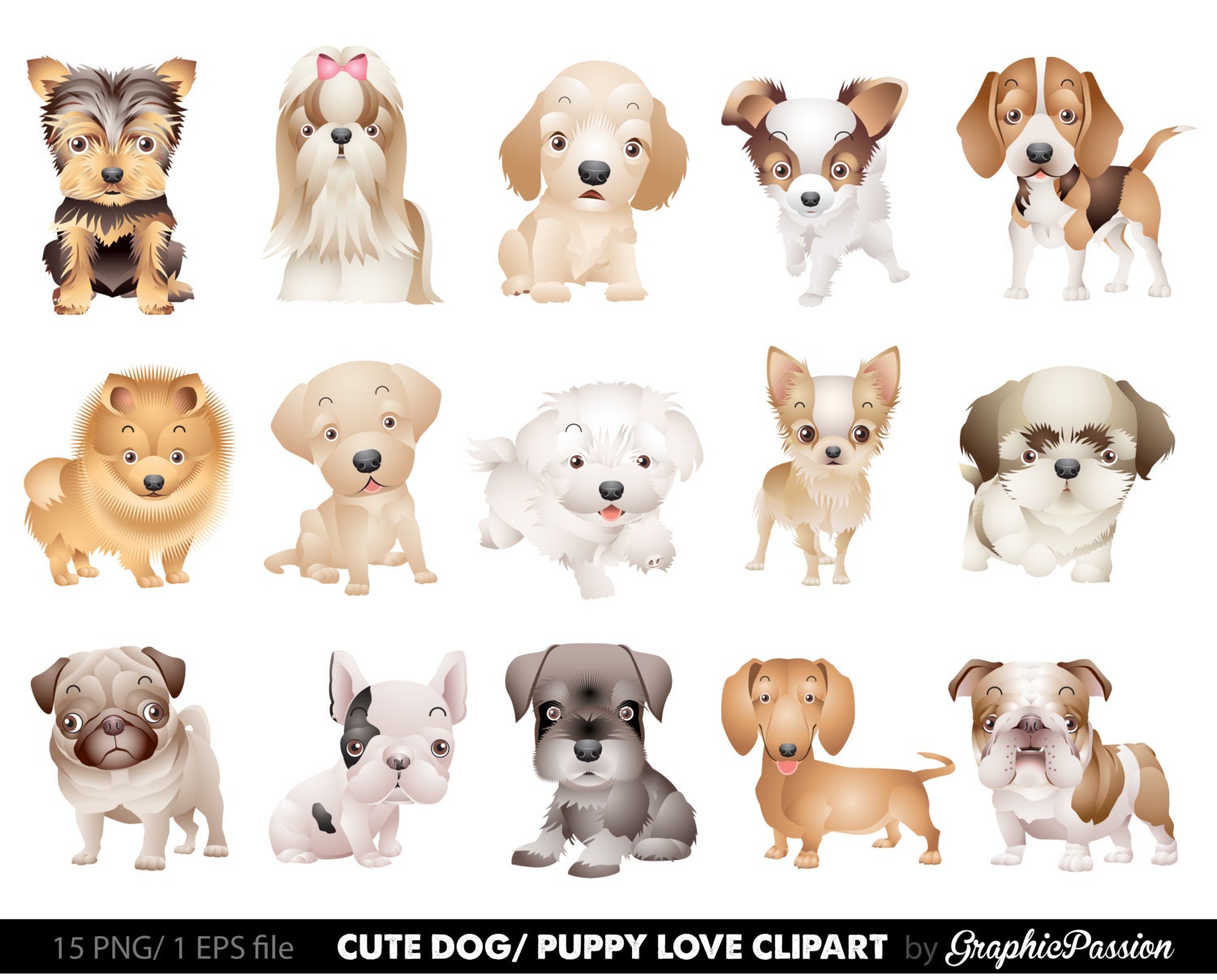 clipart dogs and puppies - photo #32