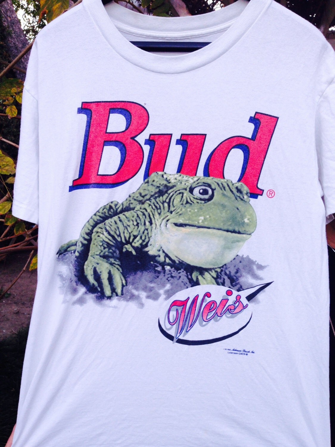 90'S BUDWEISER Frog Shirt Size Medium by ShakeAppealGoods on Etsy