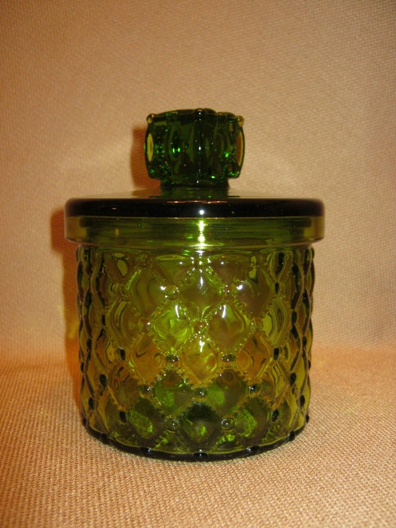 Vintage Emerald Green Candy Dish