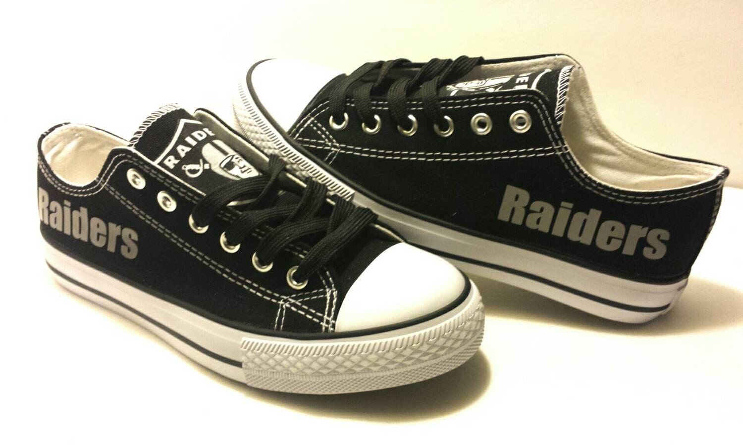 Oakland Raiders Women Canvas Shoes by CustomQueenz on Etsy