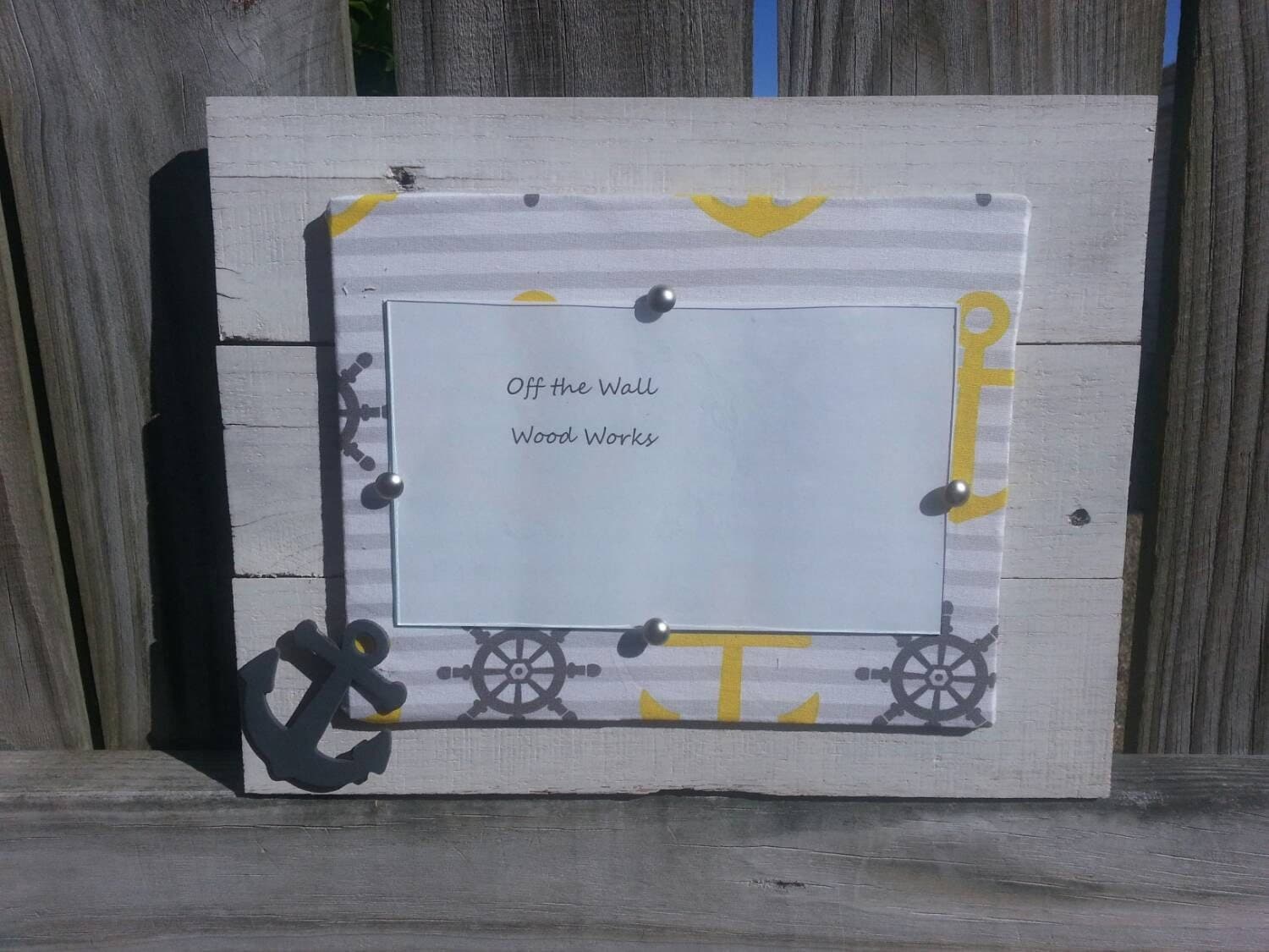 Anchors Away picture frame by LincolnsTradingPost on Etsy