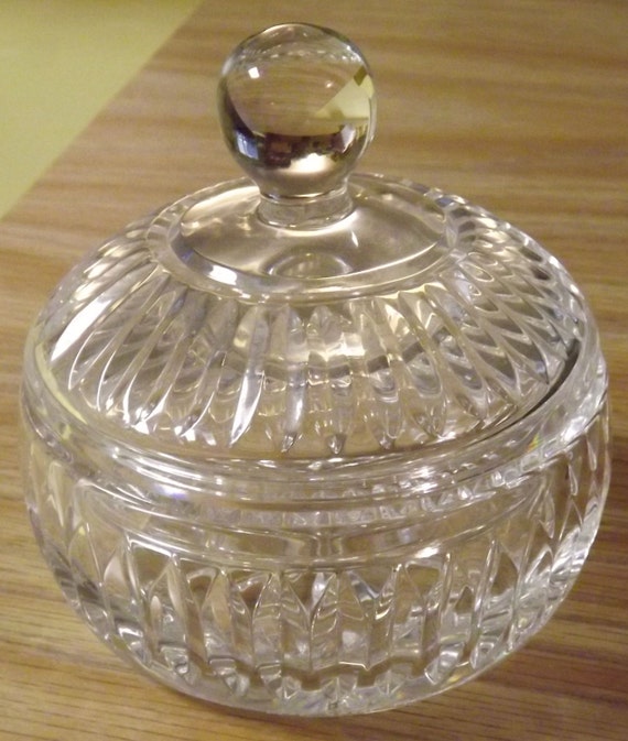 Items similar to Waterford Crystal Candy Dish and Lid Signed Noel Grant