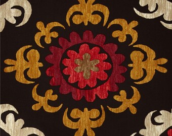 Upholstery Fabric, Drapery Fabric, Duvet Cover Fabric, Suzani Fabric, Slip Cover Fabric, Medium Weight/Heavy Weight Fabric By The Yard