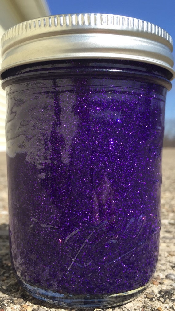 Dark Purple Meditation Jar / Calming Jar / Glitter Jar