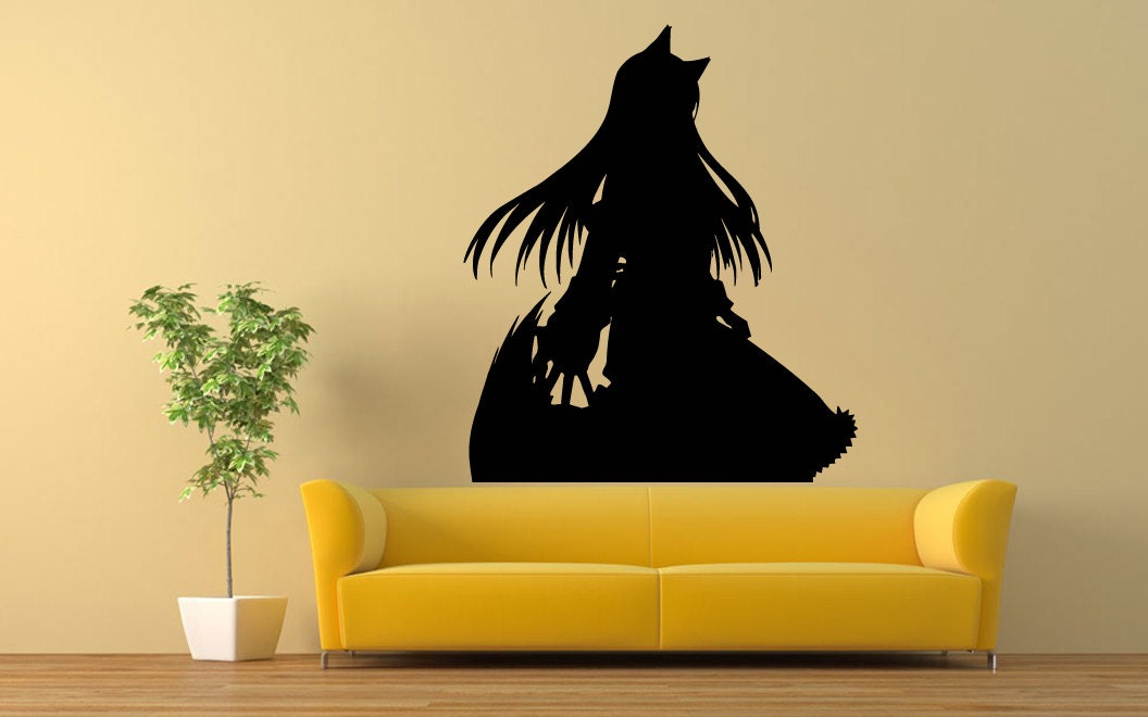 Wall Vinyl Sticker Decals Mural Room Design Pattern Anime Girl