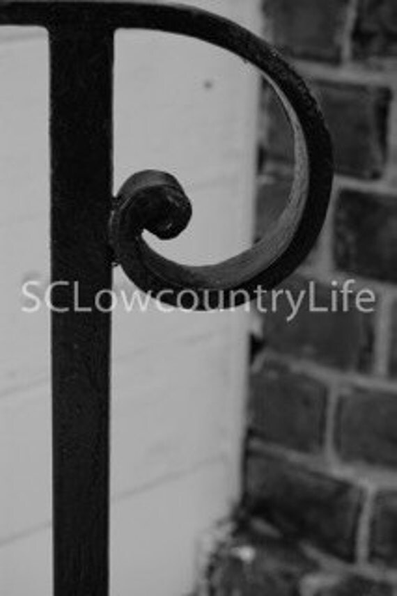 Charleston SC Iron Gate Letter P by SCLowcountryLife on Etsy