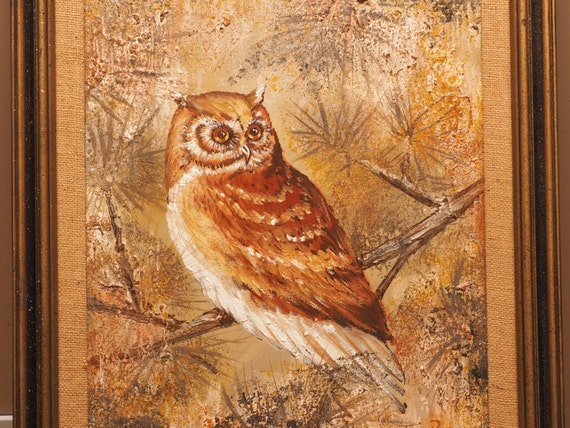 Thomas Pell Owl In Pine Tree Original Oil On By GBCsLegacies   Il 570xN.749214410 1qrg 