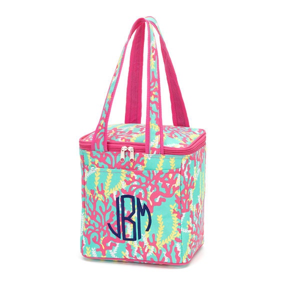 Reef Cooler Monogram Tote Beach Cooler or Sports Cooler Tote