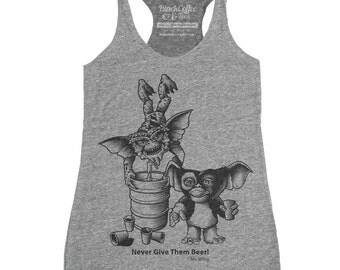 Women's Gremlin Mogwai Shirt- Gremlin Beer Tank Top