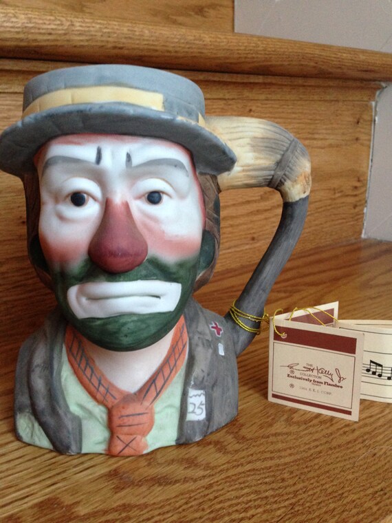 Emmett Kelly Music Box Clown Mug Figurine by ImJustClowningAround