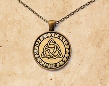 Celtic jewelry Medieval necklace Nordic pendant