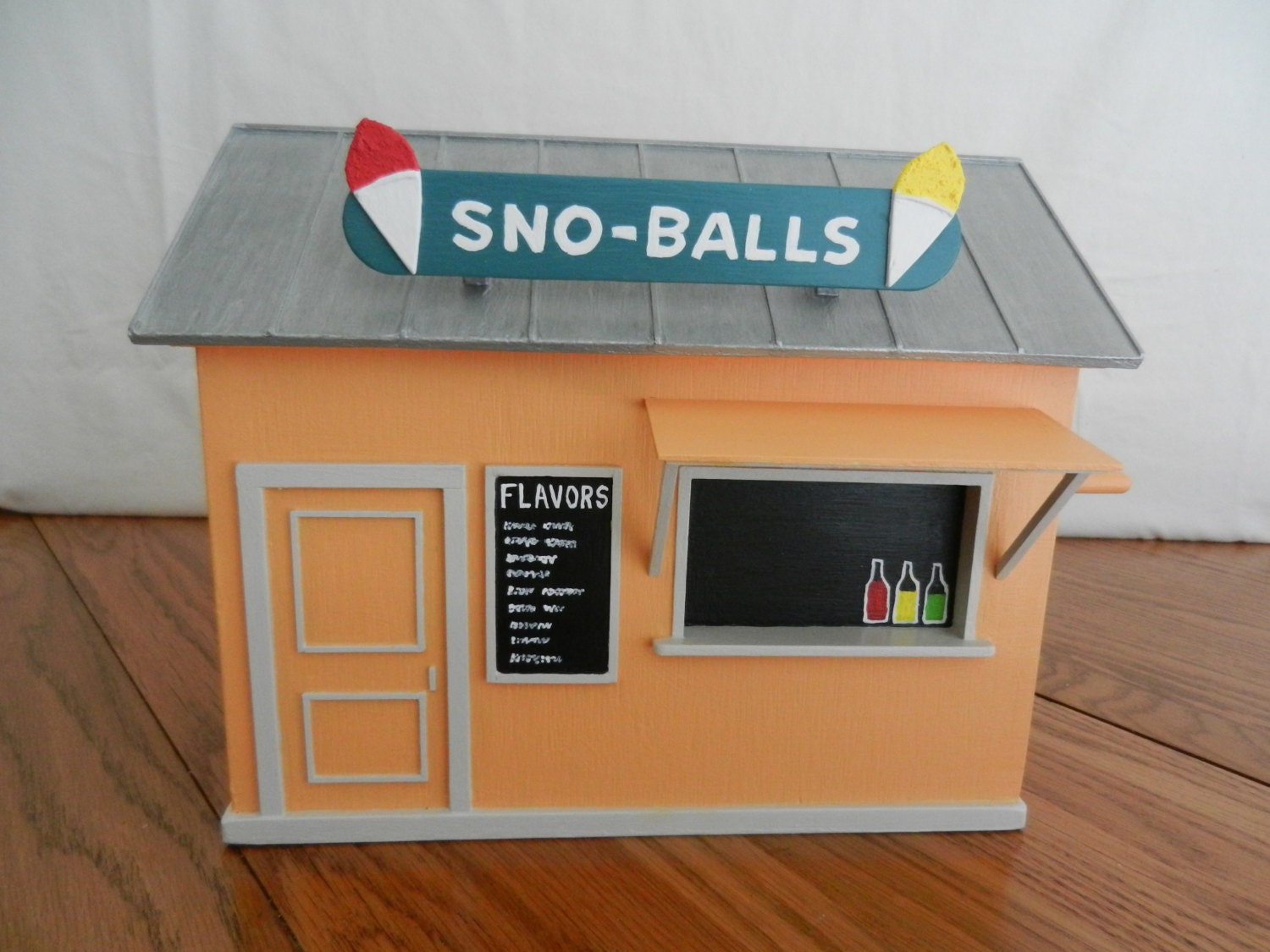 New Orleans Snowball Stand Birdhouse Orange