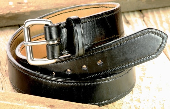 Full-grain Cowhide Leather Men's Belt Lined With