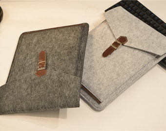 Felt Laptop Sleeve 15.6 , 15 inch Laptop Case , Touch Bar 13" Macbook Pro Sleeve, 15.6 Laptop Sleeve , 15.6 inch Laptop Bag #205