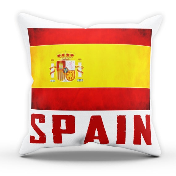 Spain Flag Pillow Cushion Cover Case Present Gift Bed Birthday Home ...