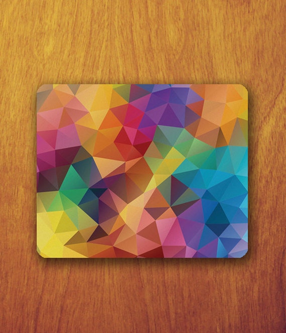 GEOMETRIC Rainbow Abstract Mouse PAD Colorful by XongDesign