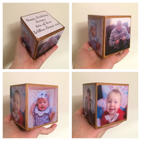 9cm Wooden Photo Cube by HandmadeHeavenByAmy on Etsy