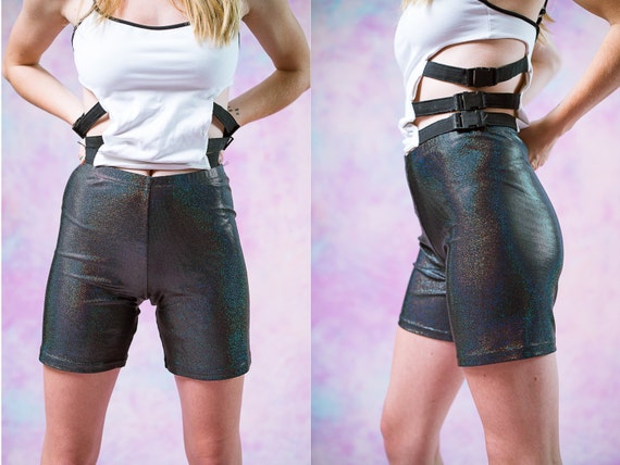 sparkle cycling shorts