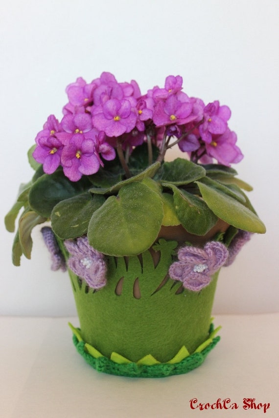 Items similar to Felt flower pot cover on Etsy