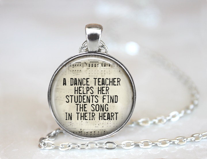 Dance Teacher Pendant Dance Teacher Gift Dance Gift Dance