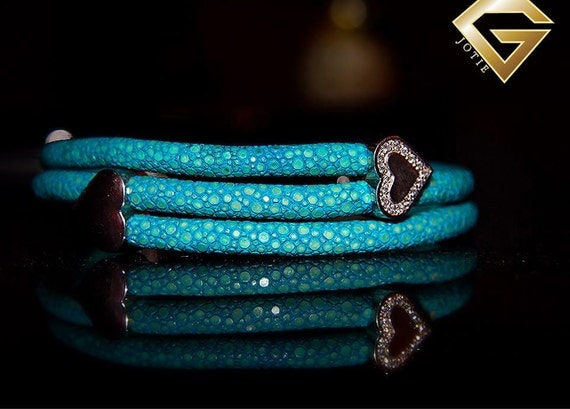 Luxury Genuine Stingray Leather Bracelet