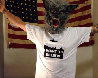 i want to believe x files shirt