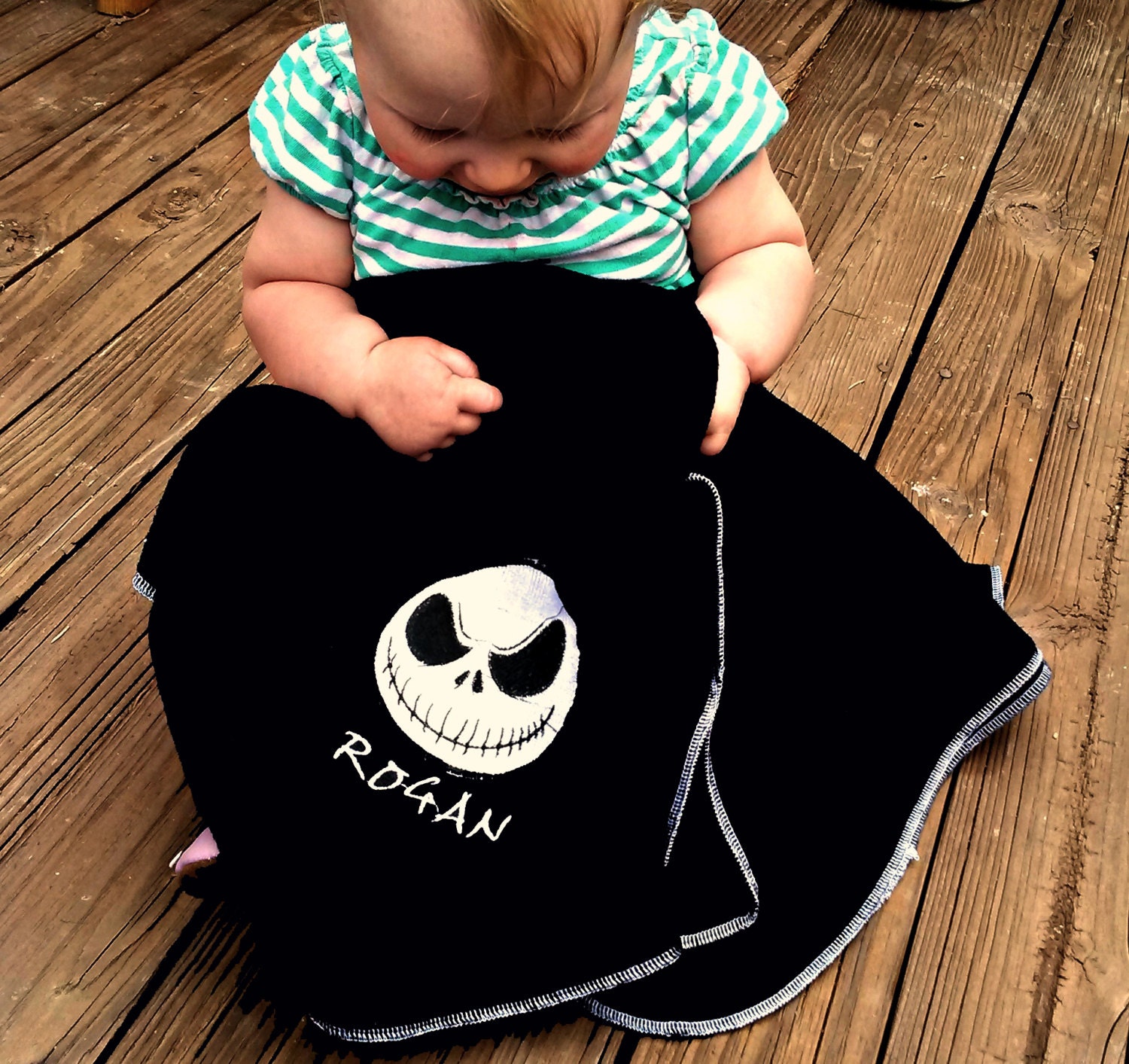 Jack Skellington Fleece Baby Blanket Nightmare Before