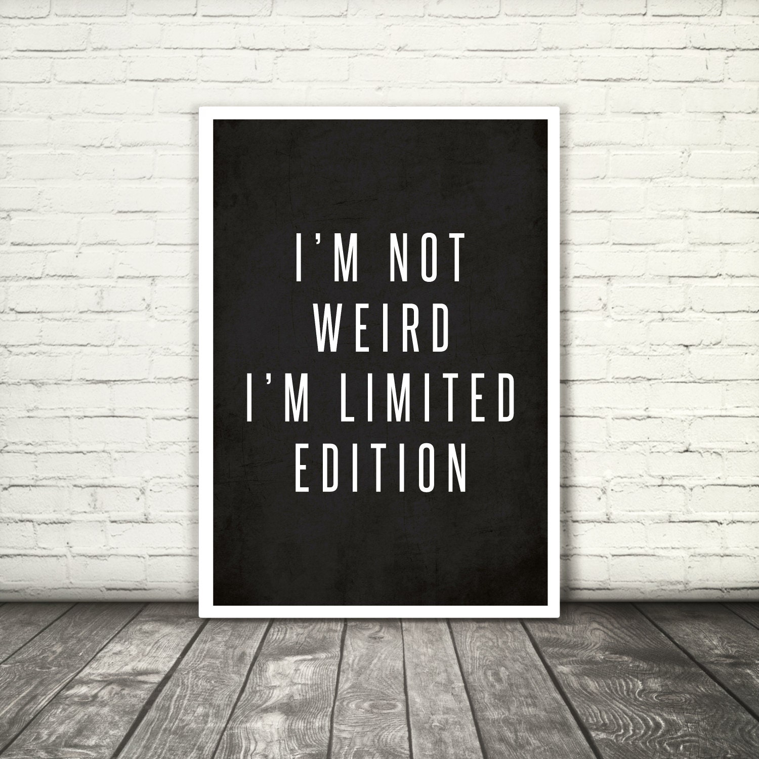 Im Not Weird Im Limited Edition 8x10 A3 By Myjournalcompany